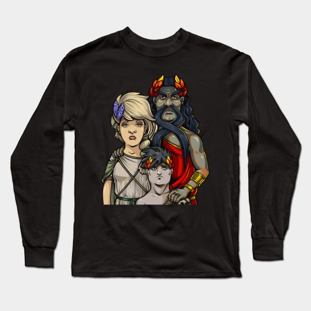 King of the Hades Long Sleeve T-Shirt by inkscrutable